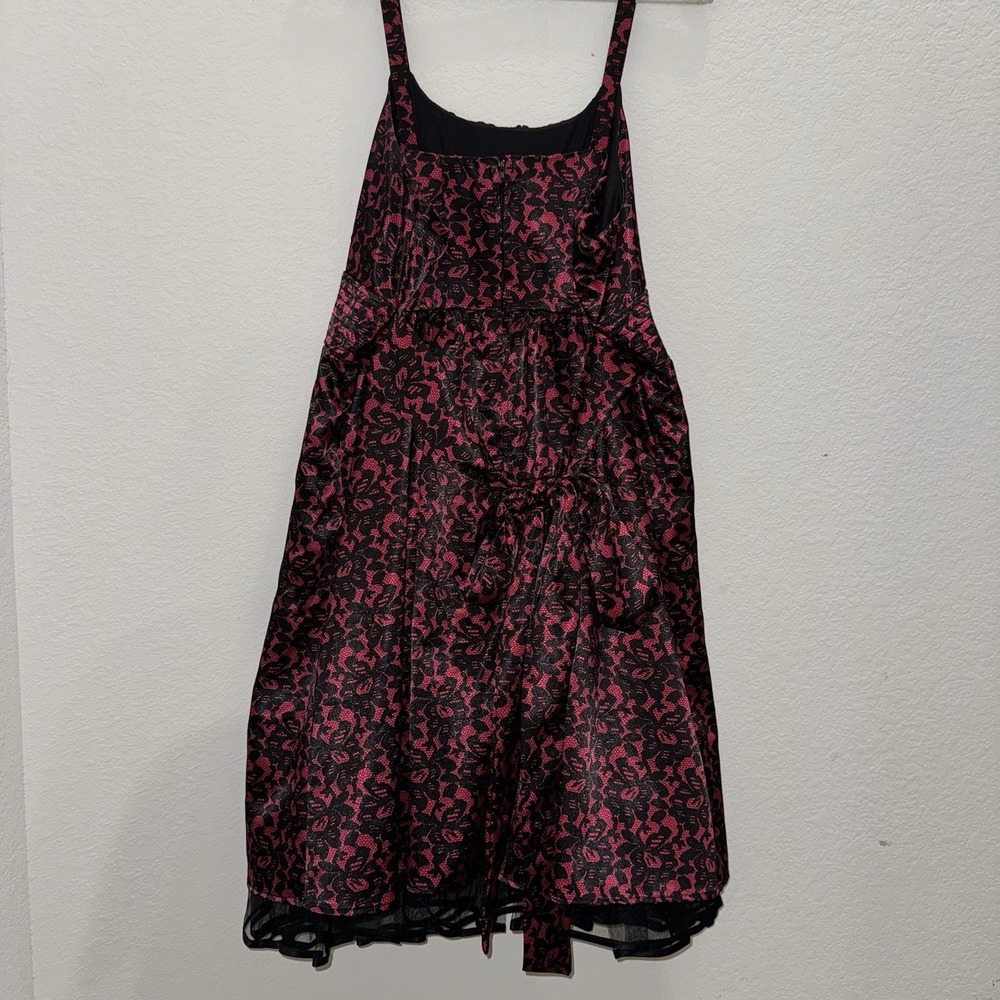 Fashionbug Women's Plus 24W Pink Floral Cottagecore Sundress Midi Zipup Babydoll